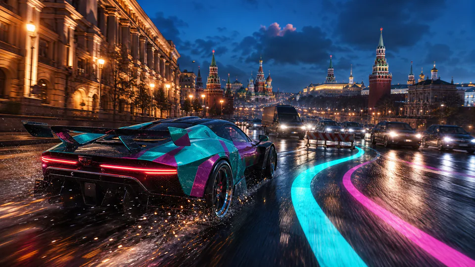 Промо-иллюстрация Неон Гран-при